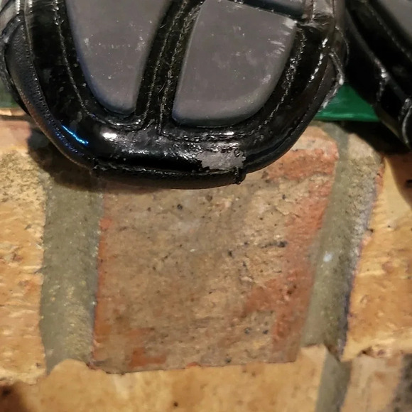 MICHAEL Kors MK "Fulton" Black Leather w/Metal Logo Driving Moc Sz 7.5 - Picture 8 of 12